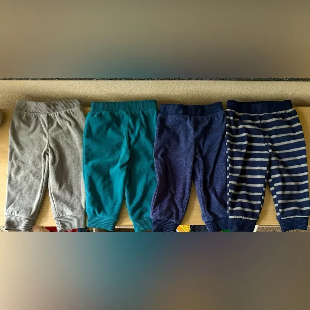 Carters Baby Fleece Pants Set of 4